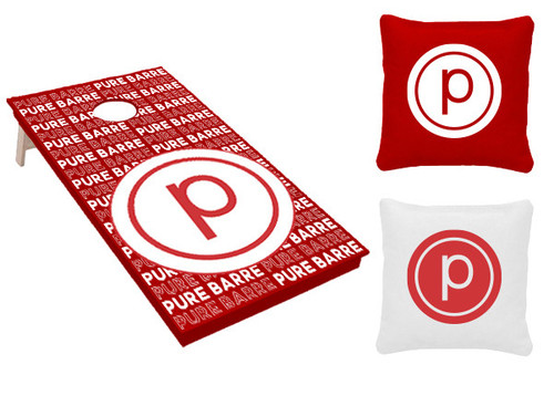 Pure Barre- Cornhole (2 Boards And 8 Bags) - Red