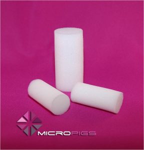 white mirco foam swabs