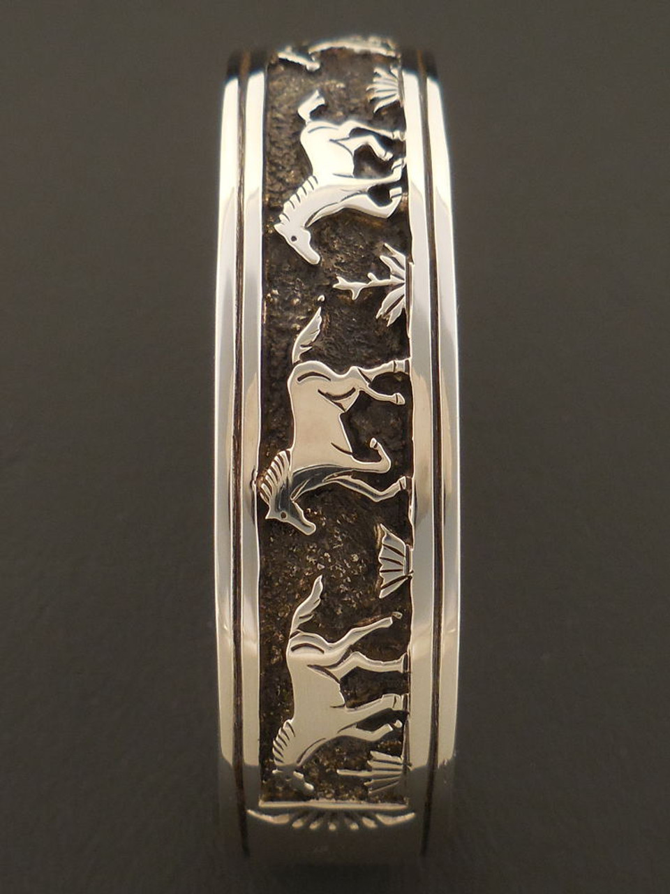 Native American Navajo Handmade Sterling Silver Bracelet