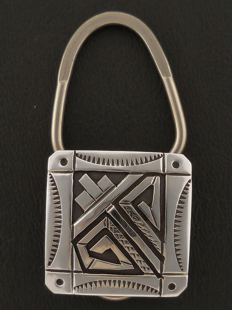 Sterling Silver Key Ring | Navajo Handmade - Free Shipping!