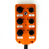 Lumberg ASB 6/LED-5/4 Sensor Distribution Box, 5-Pole, 6 Outlet