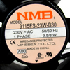 Minebea 3115FS-23W-B30 AC Axial Fan, 230V AC, 50/60Hz, 1-Phase, 9.5/8W