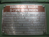Eberhard Bauer D-7300 G73-10/DP2A124-309-AS/M Gear Motor 2in Shaft 3.2/9.7 RPM