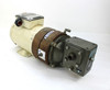Reliance P56X4506M-AA 1/2 Hp 208-460V Washdown Motor, SBKF721-30S-B5-G Boston Gear Reducer 3:1