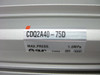 Smc CDQ2A40-75D Compact Cylinder 40 MM Bore, 75 MM Stroke, New