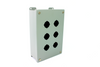 Hammond Manufacturing 1435H Pushbutton Enclosure, 6-Hole, 9.5" x 6.25" x 3"