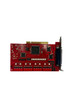 Unknown ME-8200 I/O Module Red PCB PCI Card