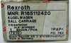 Rexroth R165112420 Ball Carriage Runner Block, New