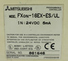 Mitsubishi FXon-16EX-ES/UL Programmable Controller Unit, 24VDC **MISSING DOOR**