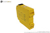 Sick UE 10-30S3D0 Safety Relay Module Yellow Housing DIN Rail Mount with Terminal Connections and Wiring Diagram