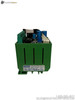 Euro Instruments EB0838046001A/B PLC I/O Module green housing DIN rail mount with terminal connections and ventilation slots