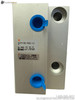 SMC MGPM100-50BZ-XC9 Pneumatic Cylinder 100mm Bore 50mm Stroke with Blue Port Fittings 145 PSI Max Pressure