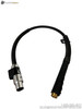 Tregaskiss 513-204 MIG Welding Gun Cable with Metal Connector and Brass Fitting Black Protective Sheathing