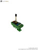 INSTRUMENTS EB0838046004 Mass Flow Meter with DIN Rail Mount Green Housing and Ribbon Cable Connection