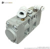 Rexroth 0820 230 002 Pneumatic Valve Right Side View with Push-In Fittings and Mounting Holes