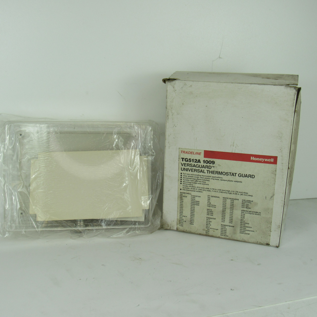Honeywell TG512A 1009 Versaguard Universal Thermostat Guard, CLEAR, w