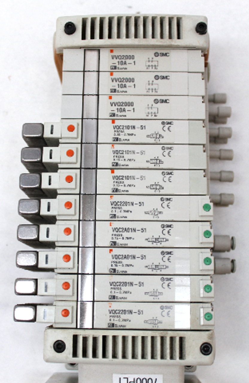 SMC 11 Port 11 Valve Assembly EX600-ED2 , VVQ2000-10A-1, VQC210N-51, VQC2A01N-51, VQC2201N-51