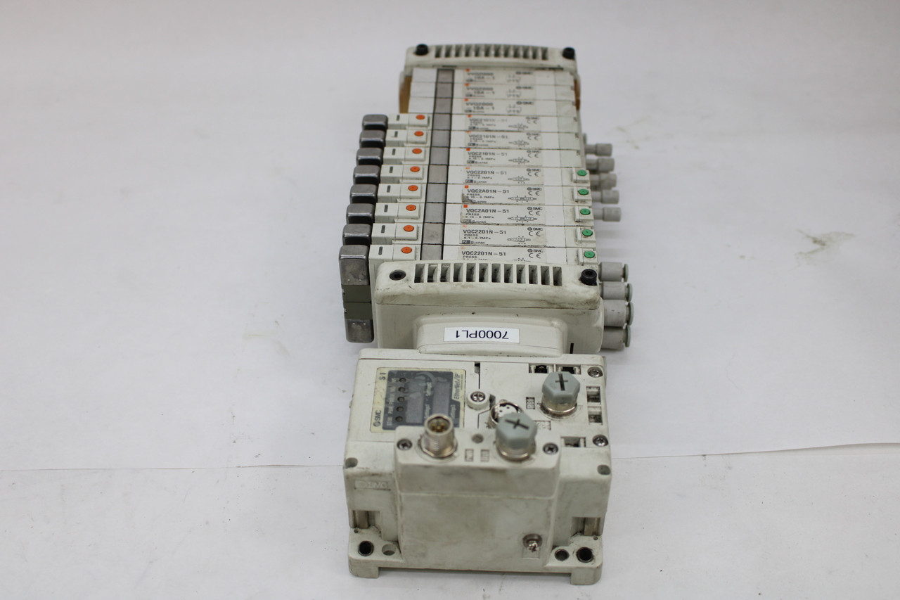 SMC 11 Port 11 Valve Assembly EX600-ED2 , VVQ2000-10A-1, VQC210N-51, VQC2A01N-51, VQC2201N-51