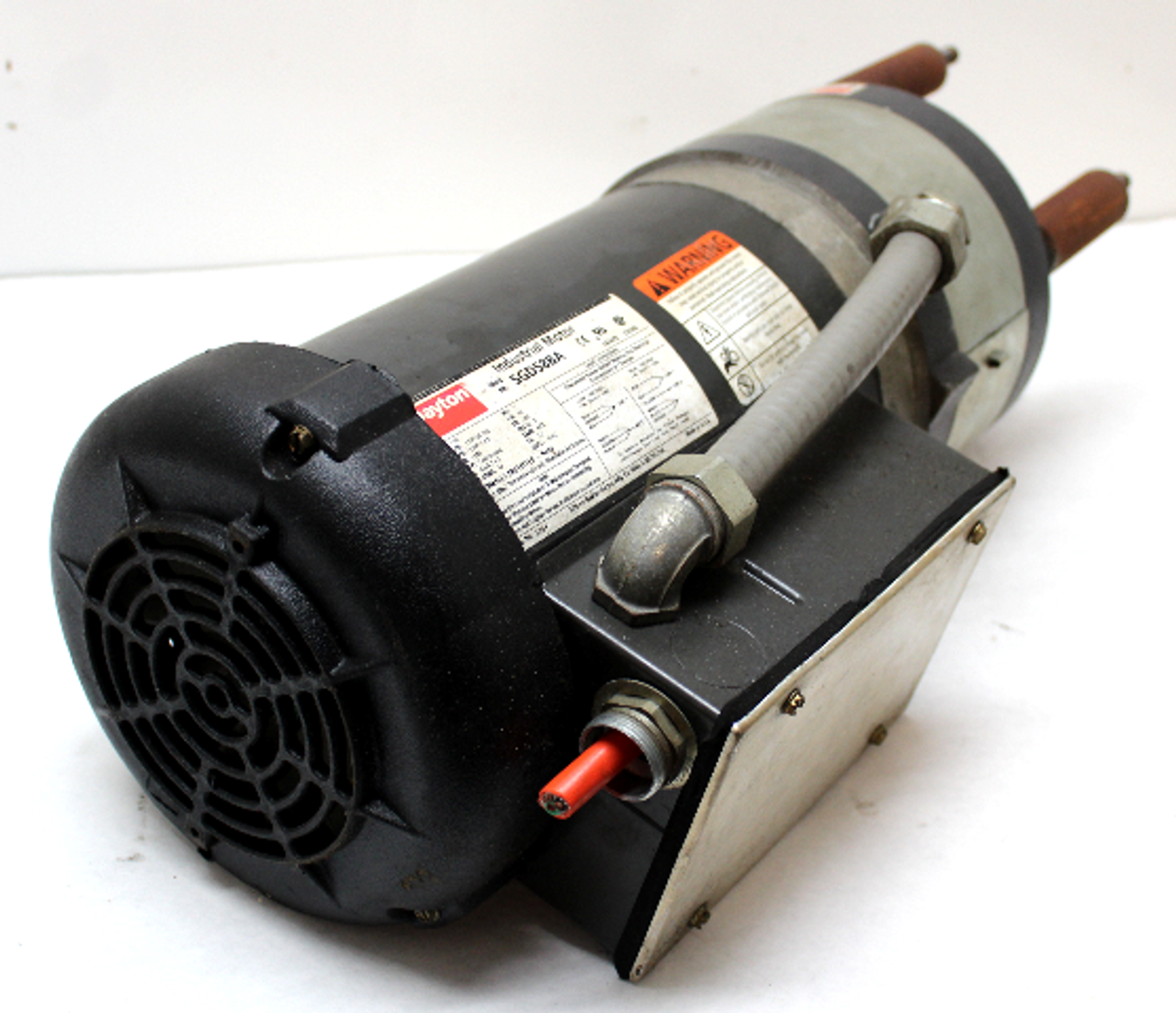 Dayton 5GD58BA Industrial Motor 1/2HP, 1140RPM w/6K233D Magnetic Disc Brake