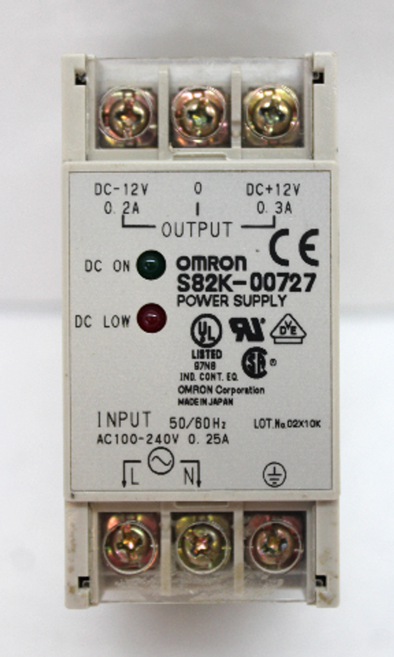 Omron S82K-00727 Power Supply, AC100-240V, 0.25A