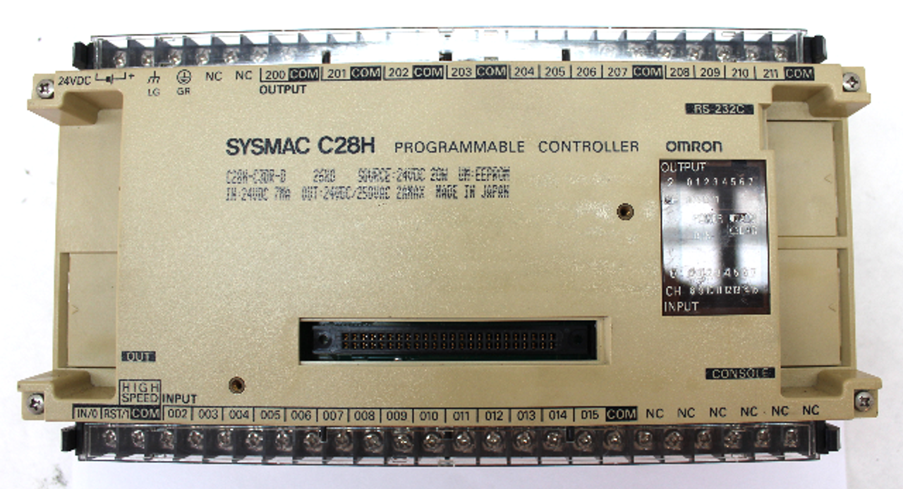 Omron Sysmac C28H Programmable Controller C28H-C3DR-D