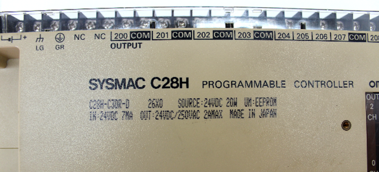 Omron Sysmac C28H Programmable Controller C28H-C3DR-D Omron Sysmac C28H Programmable Controller C28H-C3DR-D