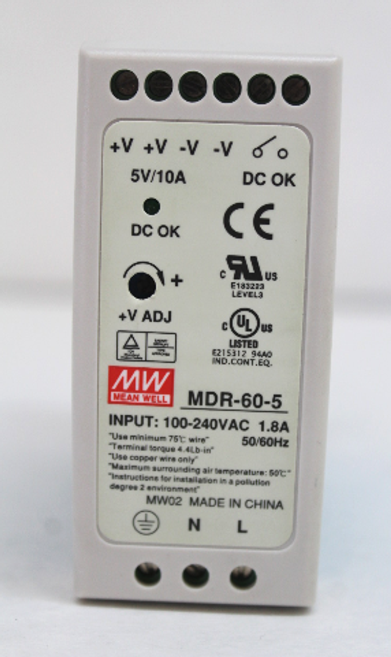 Mean Well MDR-60-12 Power Supply, 12V, 1.8A