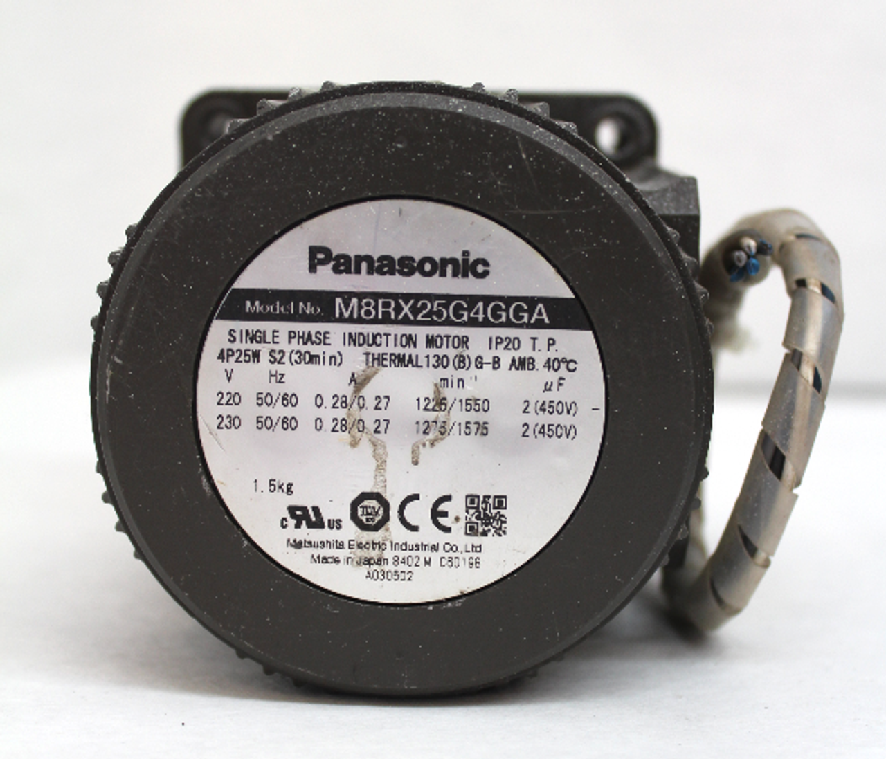 Panasonic M8RX25G4GGA Single Phase Induction Motor