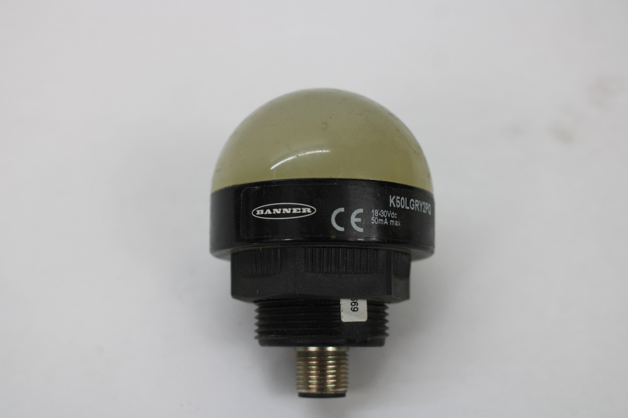 Banner Engineering K50LGRY2PQ, 50mm General Purpose 3-Color LED Indicator
