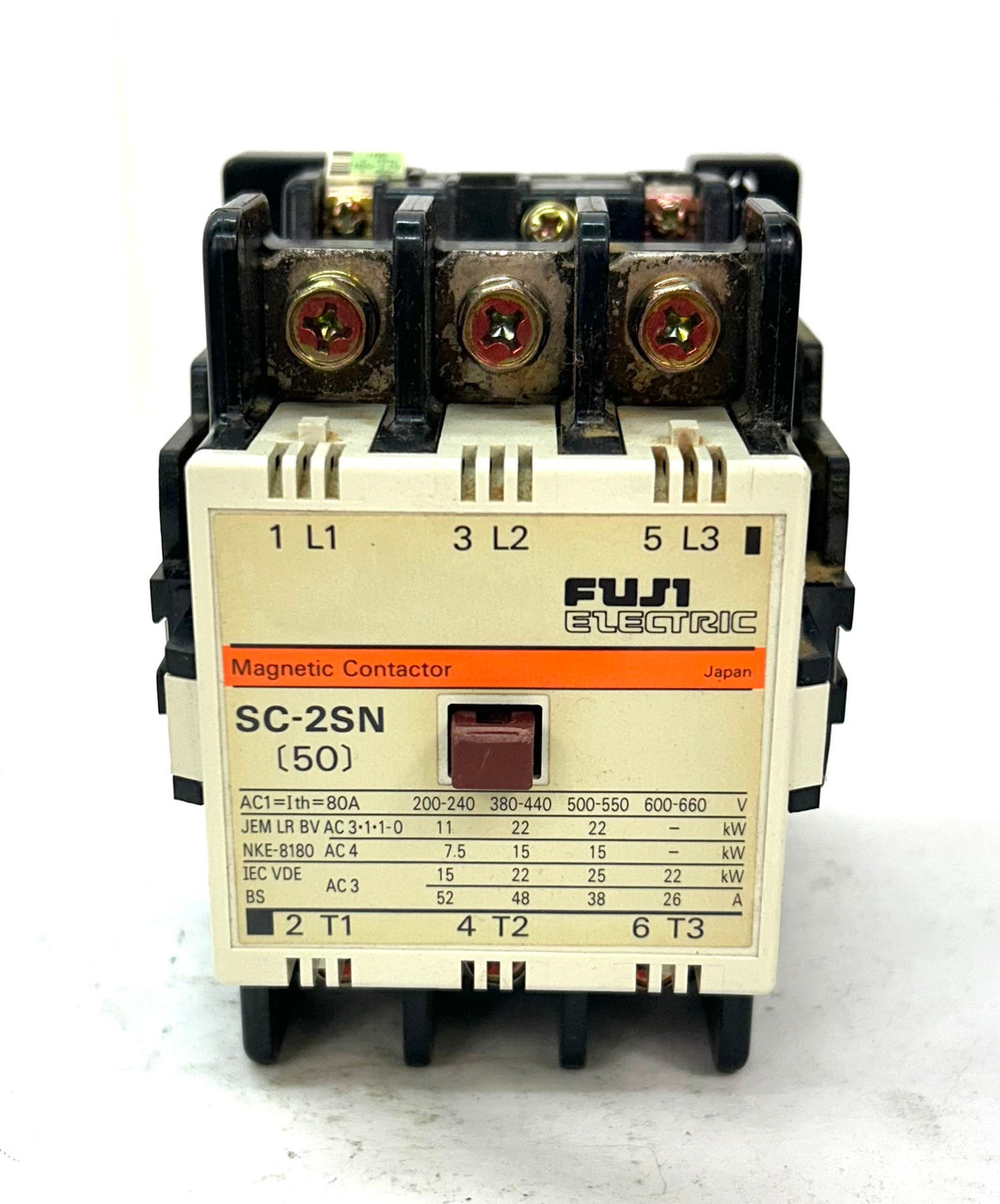 Fuji SC-2SN Magnetic Contactor 100-110 V Coil Voltage