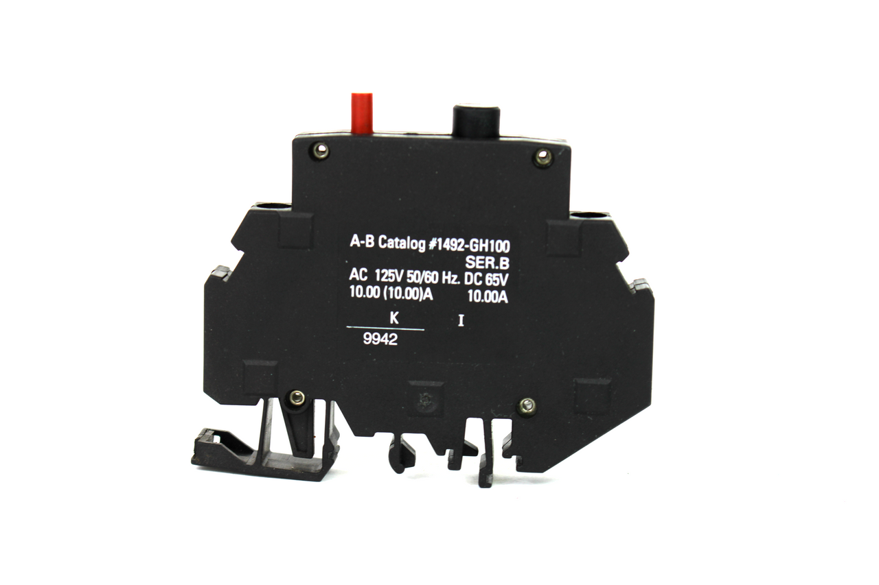 Allen Bradley 1492GH100 Ser. B Miniature Circuit Breaker, 10 Amp, 1 Pole