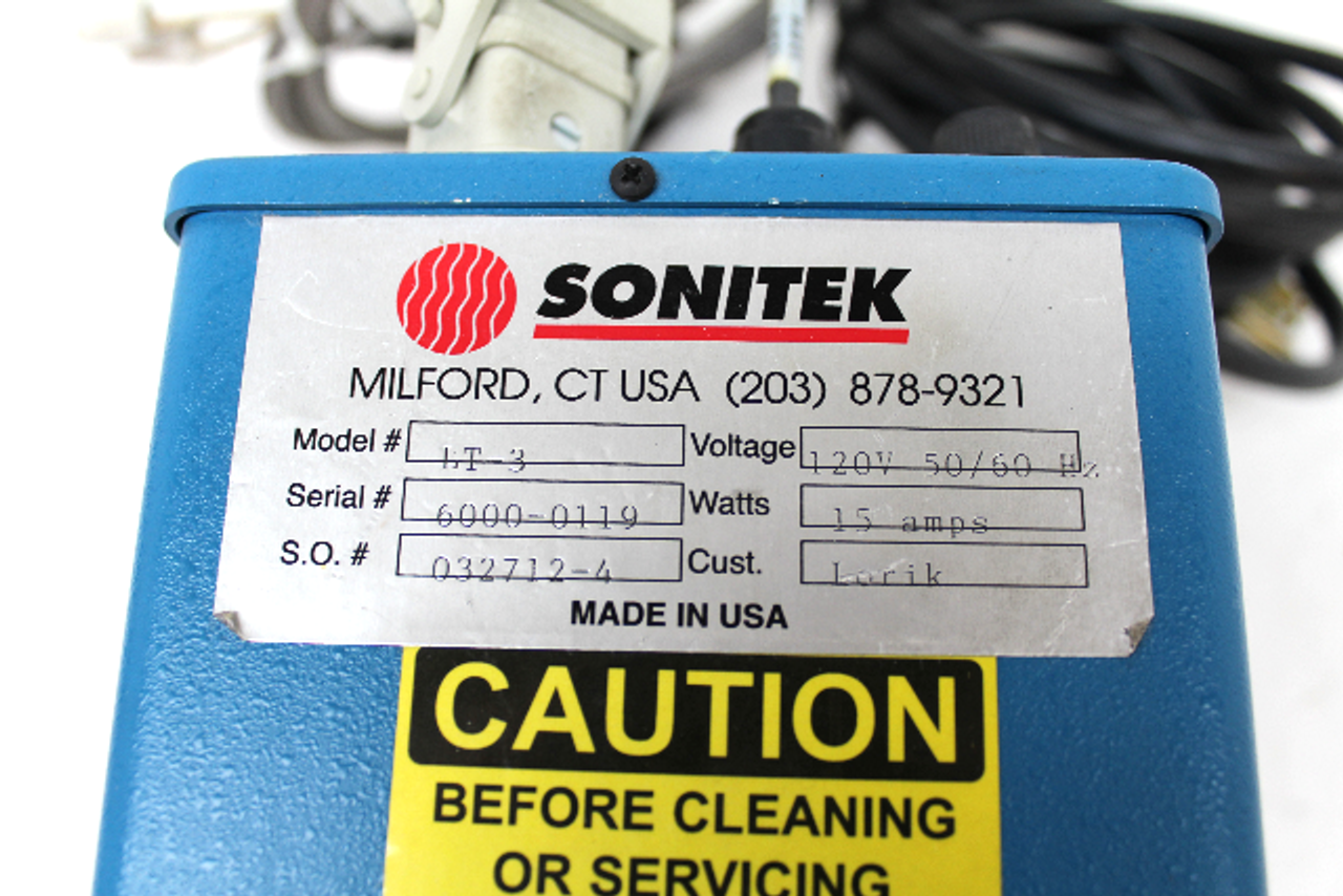 Sonitek Thermal Heat Press Controller LT-3, 032712-4, 120V, 15A