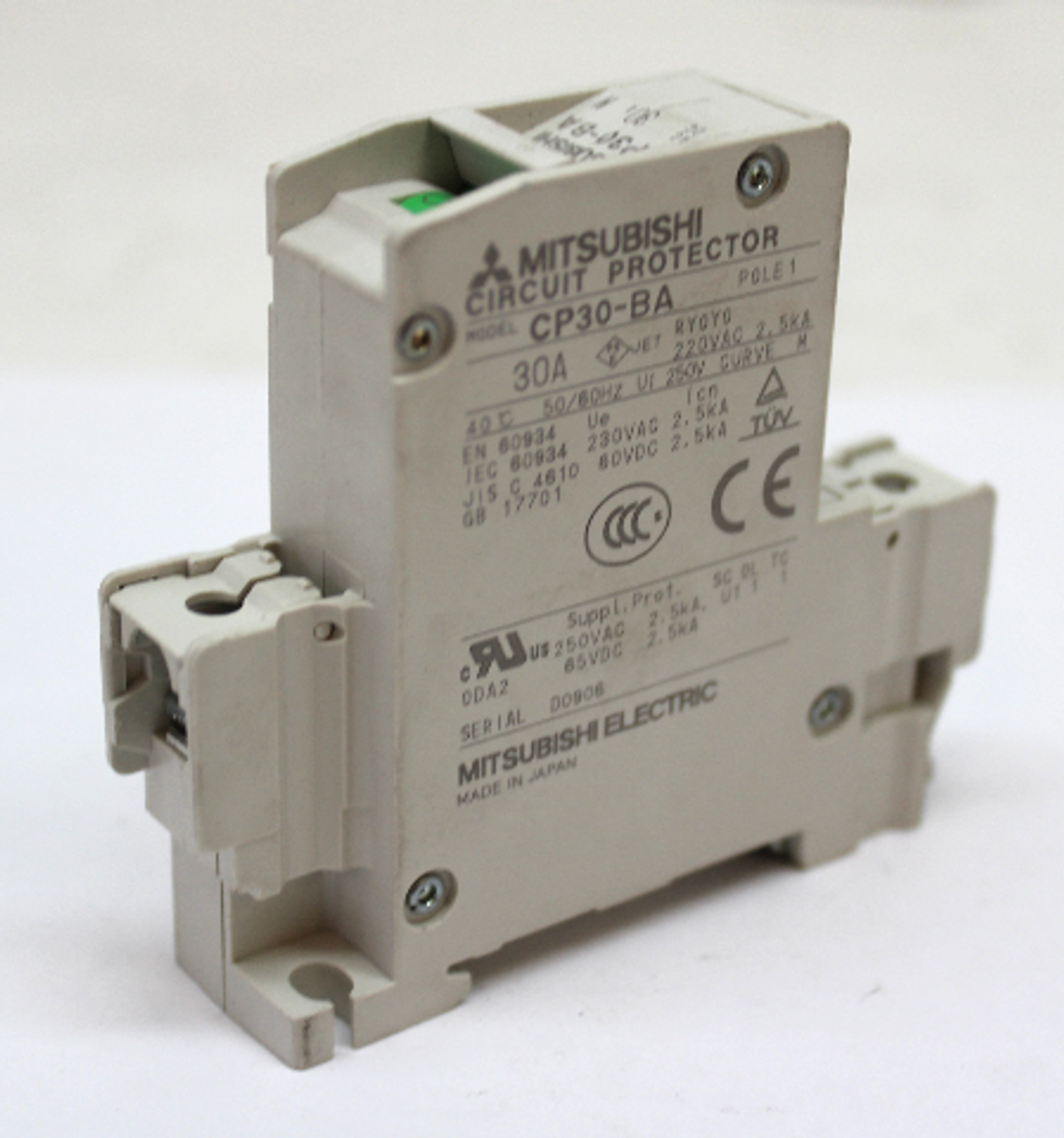 Mitsubishi CP30-BA Circuit Protector 30A, 1Pole, 230VAC/60VDC