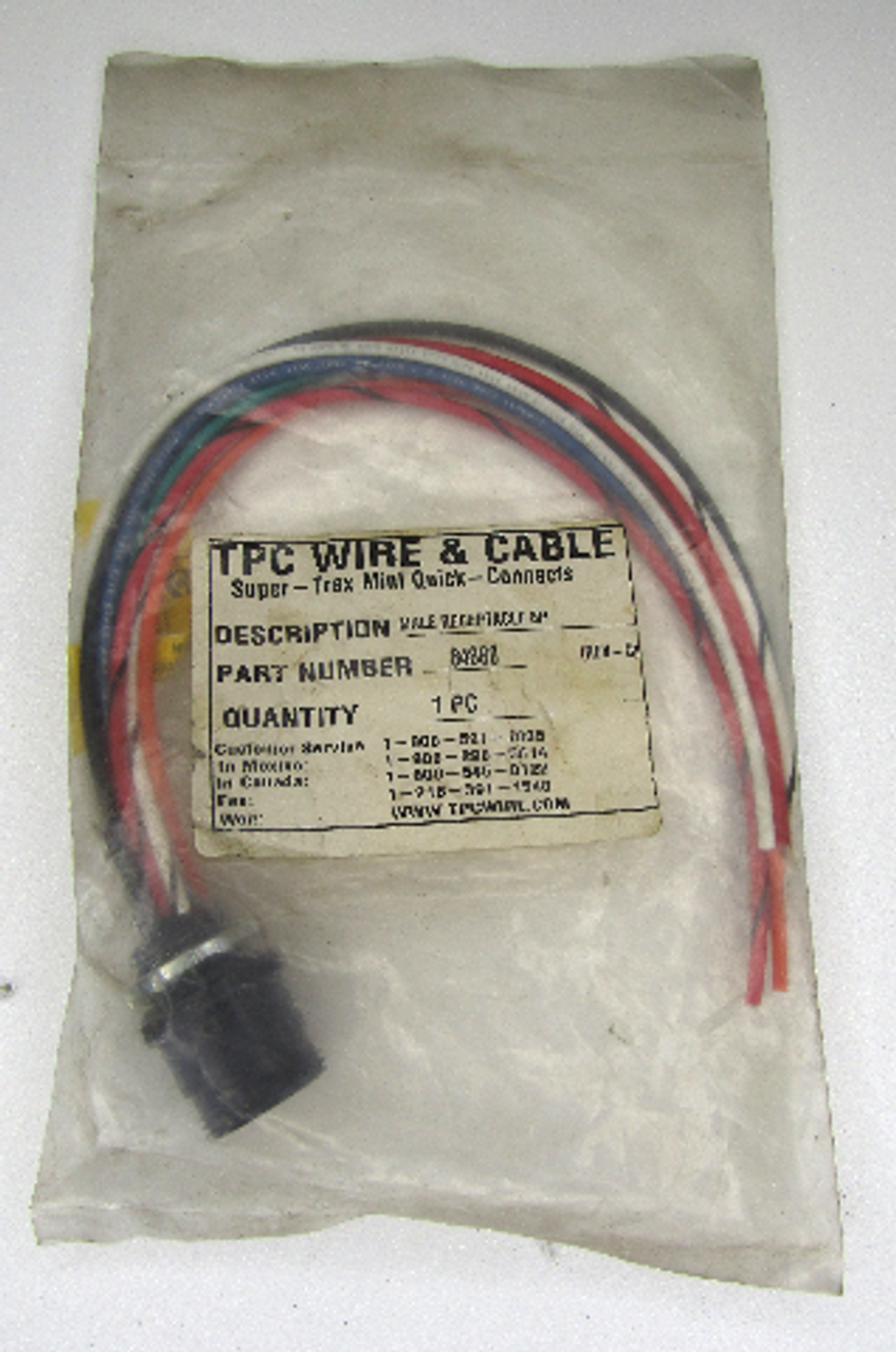 TPC 84880 Wire & Cable Super-Trex Mini Quick Connects 8 Wire Male Receptacle