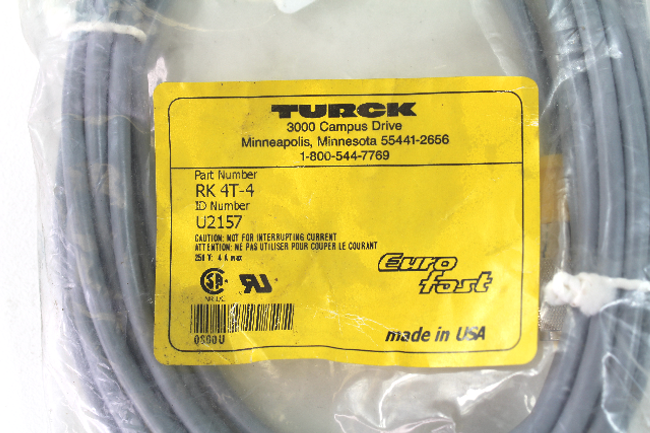 Turck RK 4T-4 Cordset New