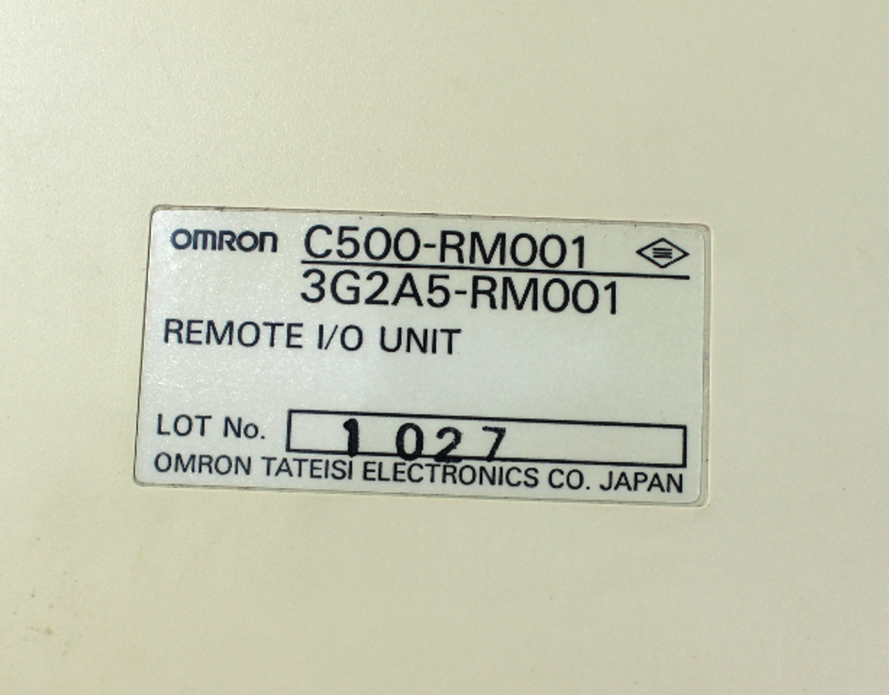 Omron 3G2A5-RM001 Remote I/O Unit