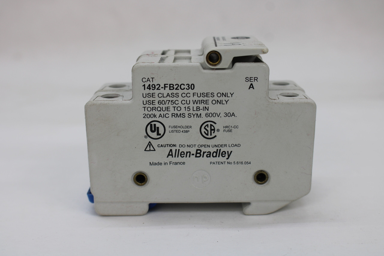 Allen Bradley 1492-FB2C30 Ser. A 2 Pole Fuse Holder