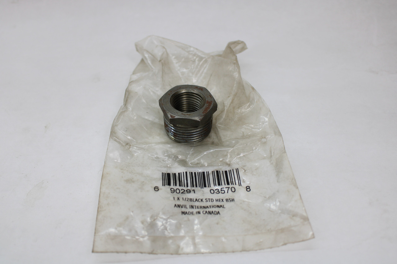 1 x 1/2 Black STD Hex Bushing Anvil International
