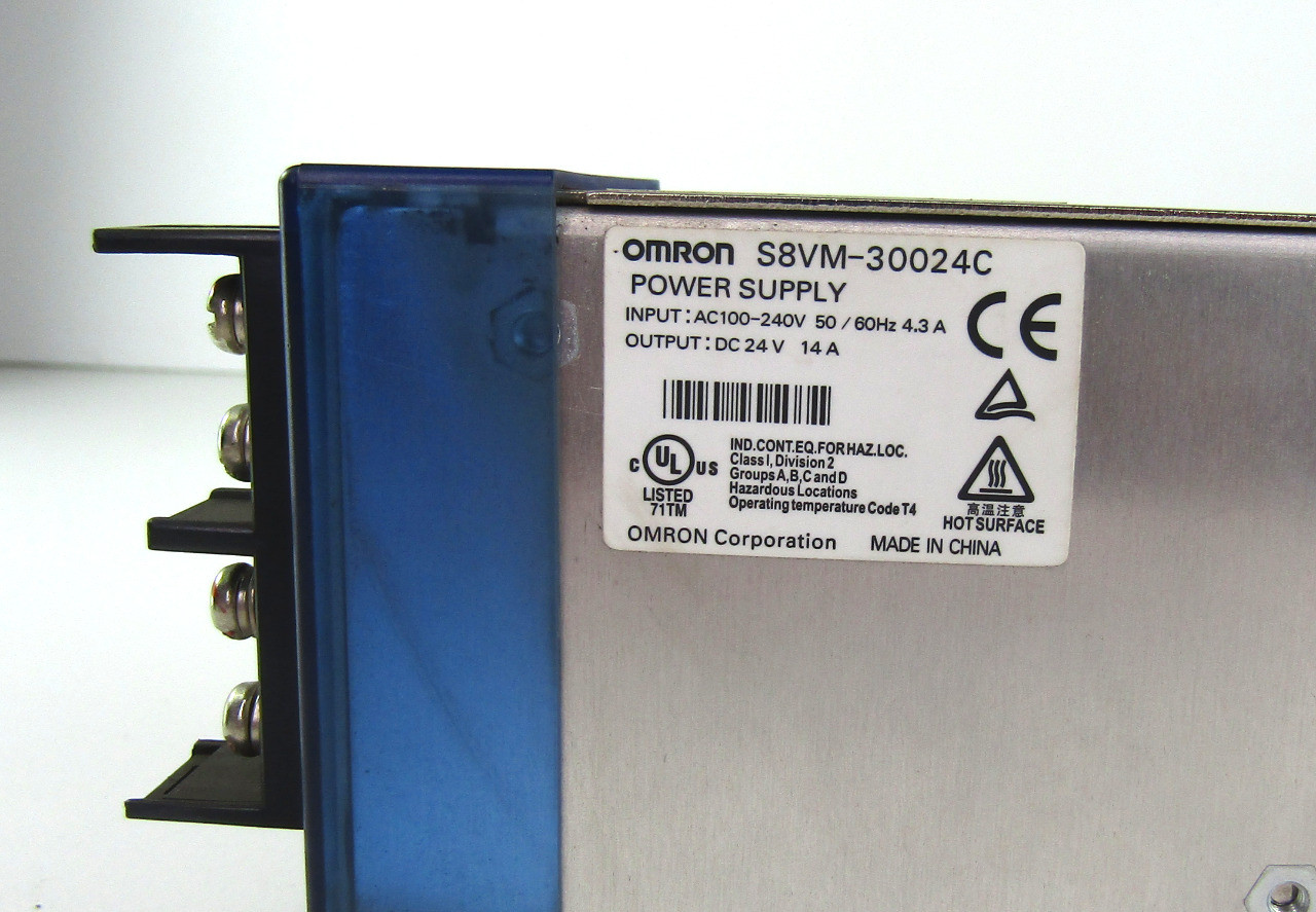 Omron S8VM-30024C Power Supply, 100-240Vac Input 14Vdc Output 14A