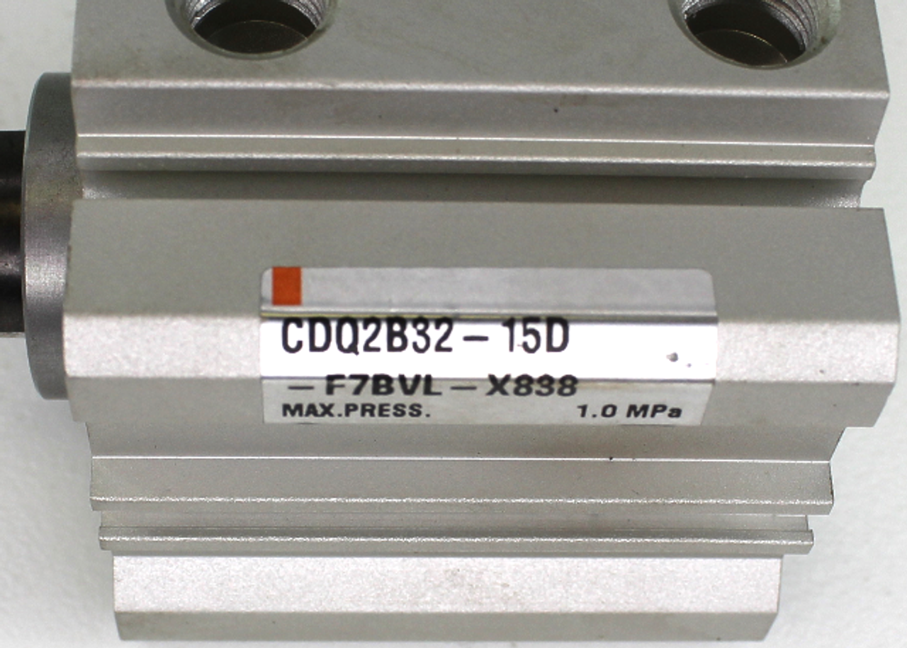 SMC CDQ2B32-15D-F7BVL-X838 Pneumatic Cylinder 32mm Bore 15mm Stroke