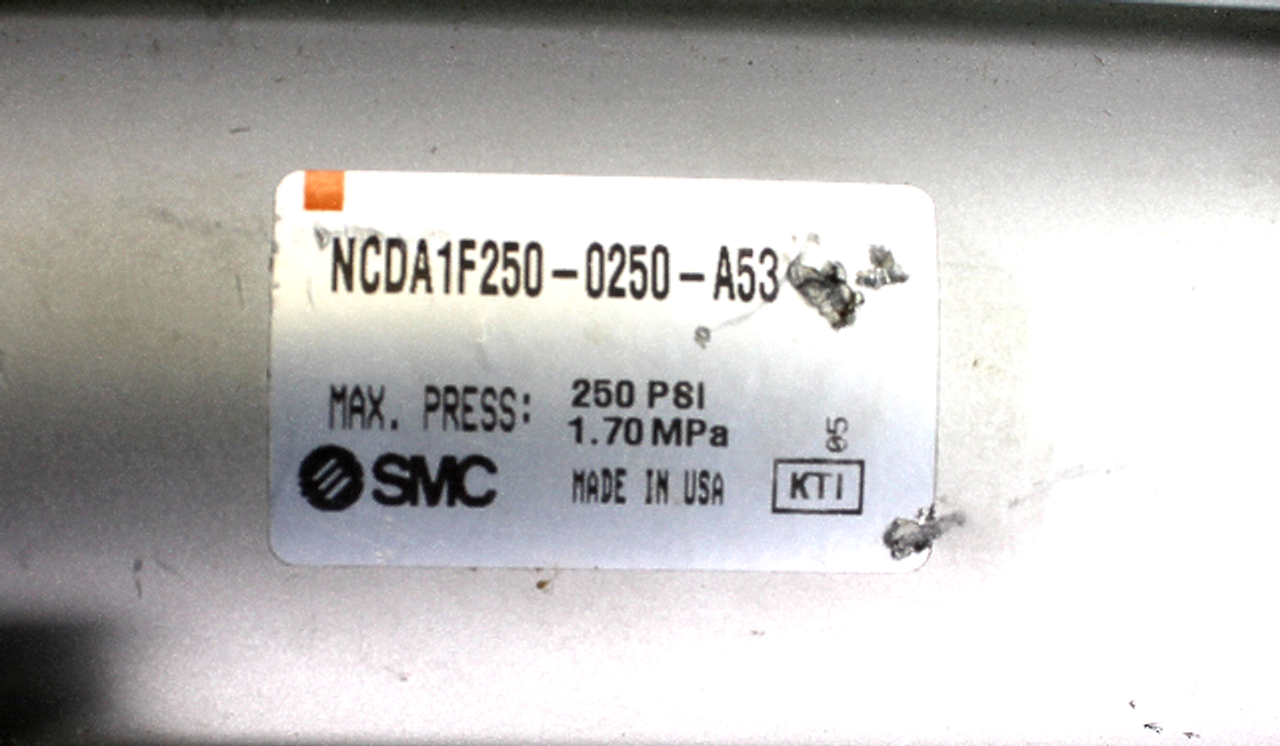 SMC NCDA1F250-0250-A53 Air Cylinder 250mm Bore 0250mm Stroke