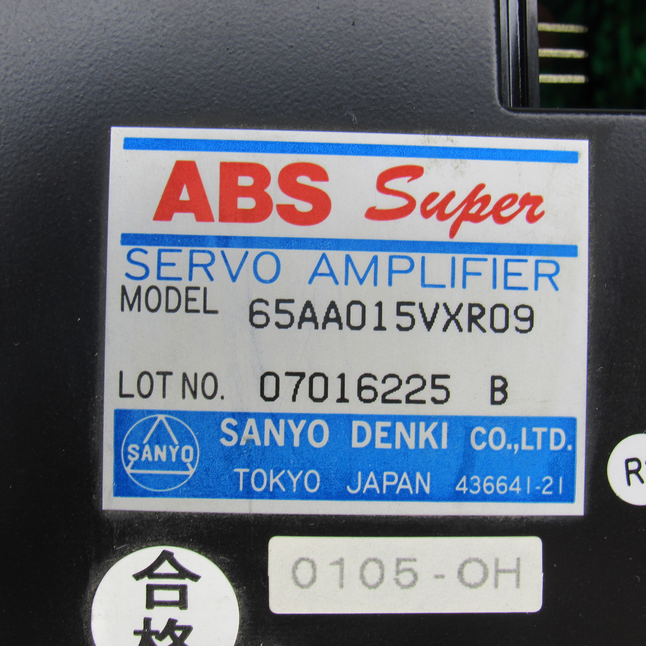 Sanyo Denki ABS Super 65AA015VXR09 Servo Amplifier