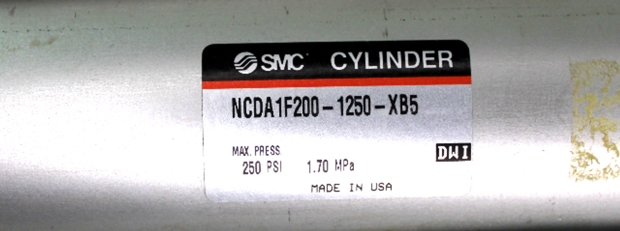 SMC NCDA1F200-1250-XB5 Tie Rod Cylinder 200mm Bore 1250mm Stroke