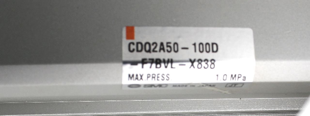 SMC CDQ2A50-100D-F7BVL-X838 Compact Pneumatic Cylinder 50mm Bore 100mm Stroke