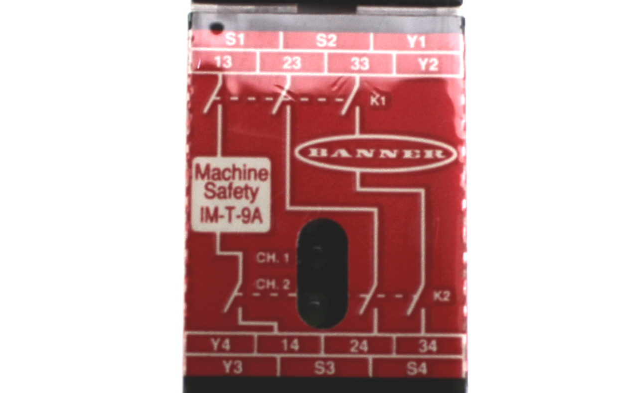 Banner Engineering IM-T-9A Safety Relay Module, 24Vdc, 6A