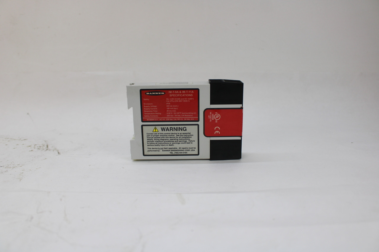 Banner Engineering IM-T-9A Safety Relay Module, 24Vdc, 6A