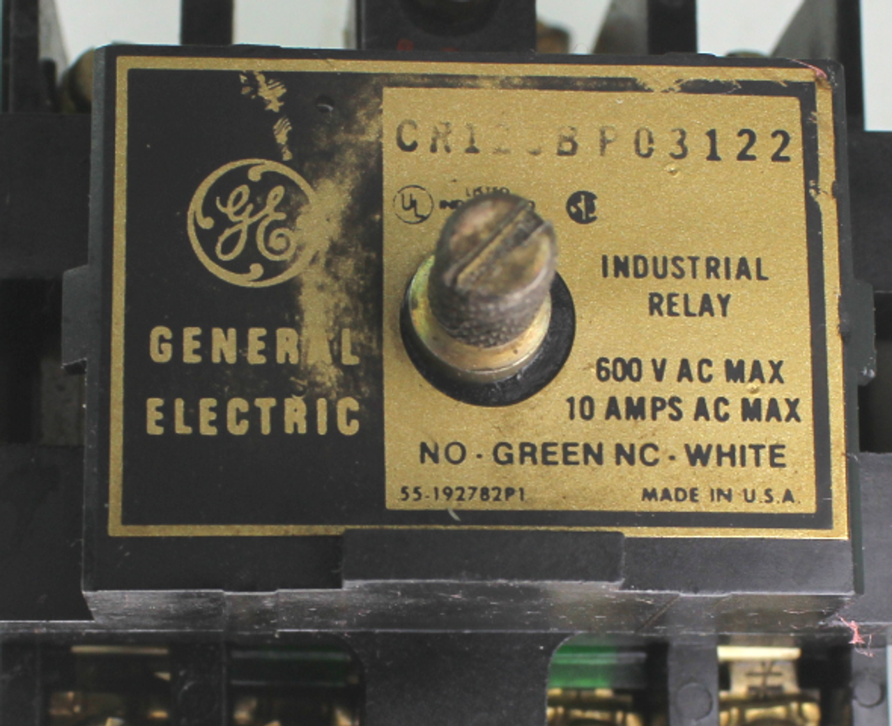 General Electric CR120BP03122 Industrial Relay 600VAC 10A