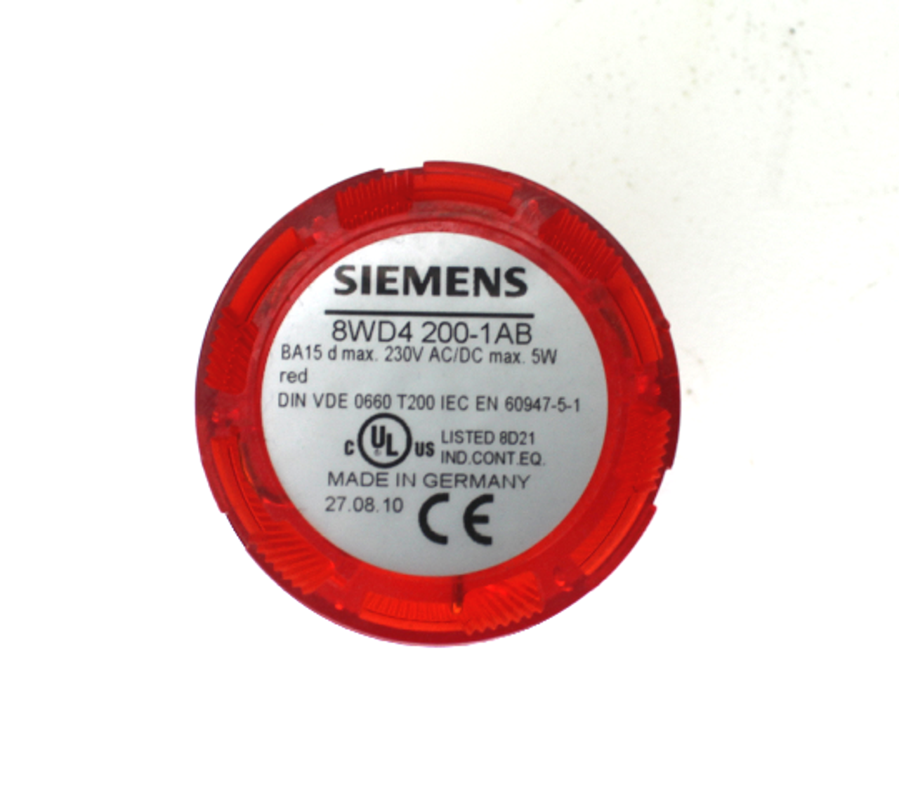 Siemens 8WD4200-1AB Red Continuous Stack Light Element 230V AC/DC 5W