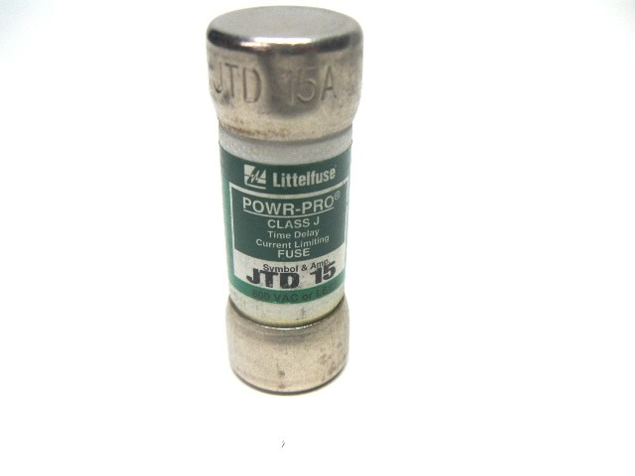 Littelfuse JTD 15 Current Limiting Time Delay Fuse Class J 15 Amp 600 V