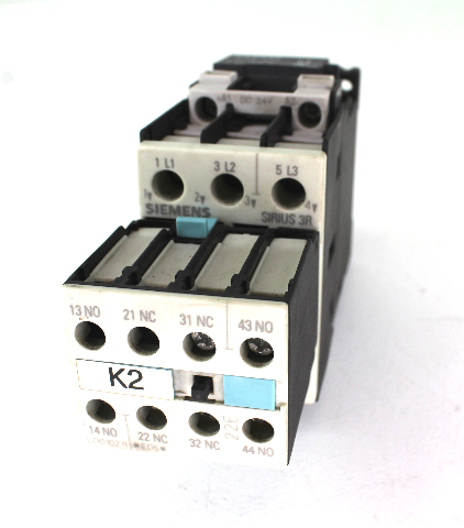 Siemens 3ZX1012-0RT02-1AA1 Contactor, 3 Pole, 35A, 600VAC, 24VDC w ...